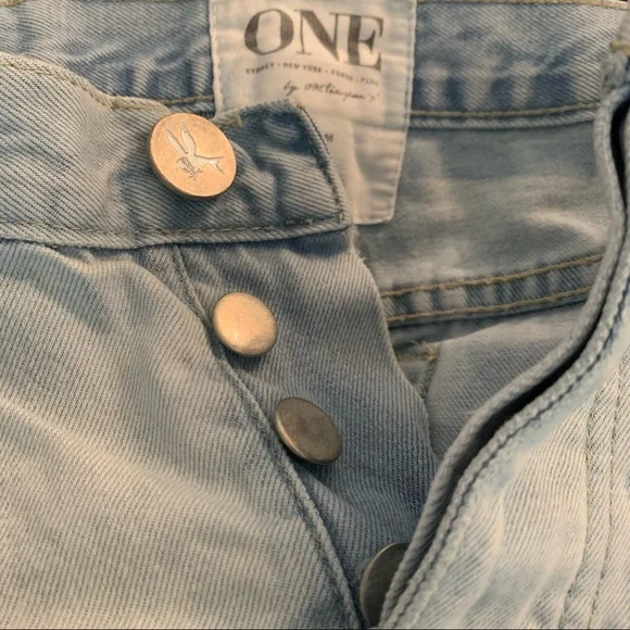 One Teaspoon Bandits Denim Shorts Sz 25 - Picture 5 of 15